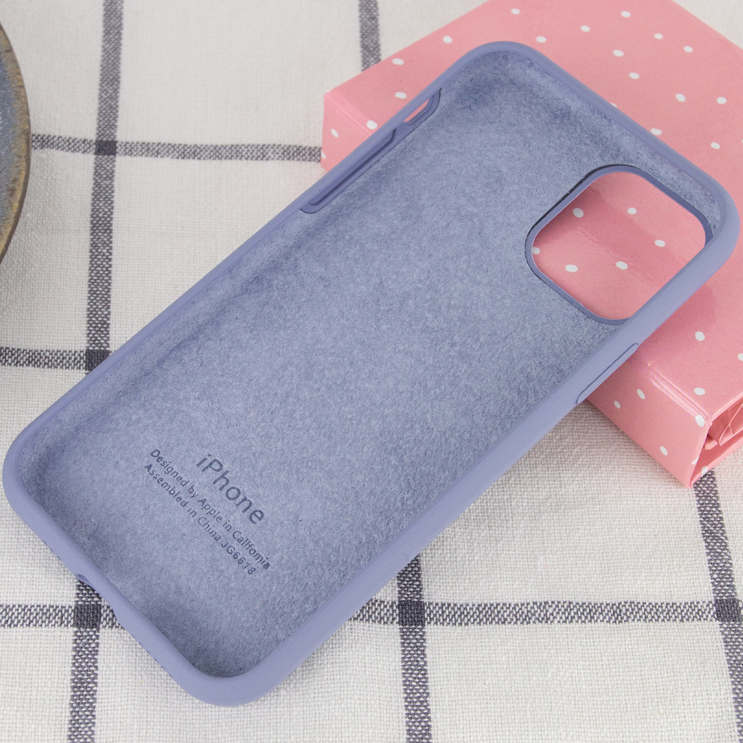 Silicone Case Full Protective (AA) для iPhone 11 (6.1") (Lavender Gray)-2